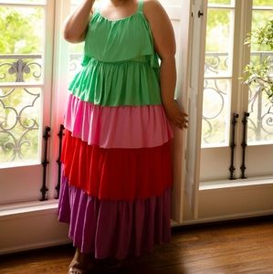 Rainbow Maxi Dress